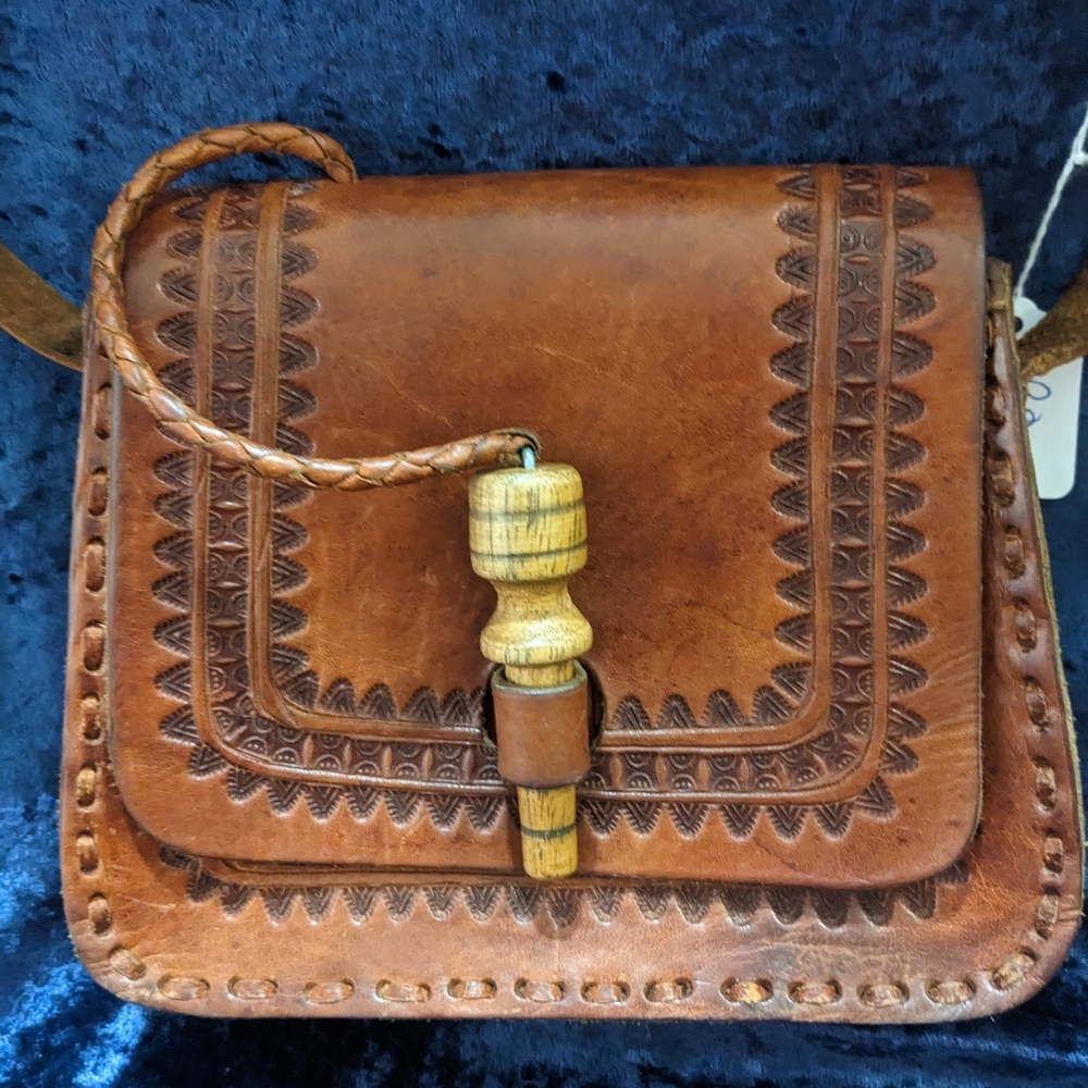 Vintage leather tool bag